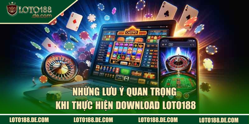 Những lưu ý quan trọng khi thực hiện download Loto188